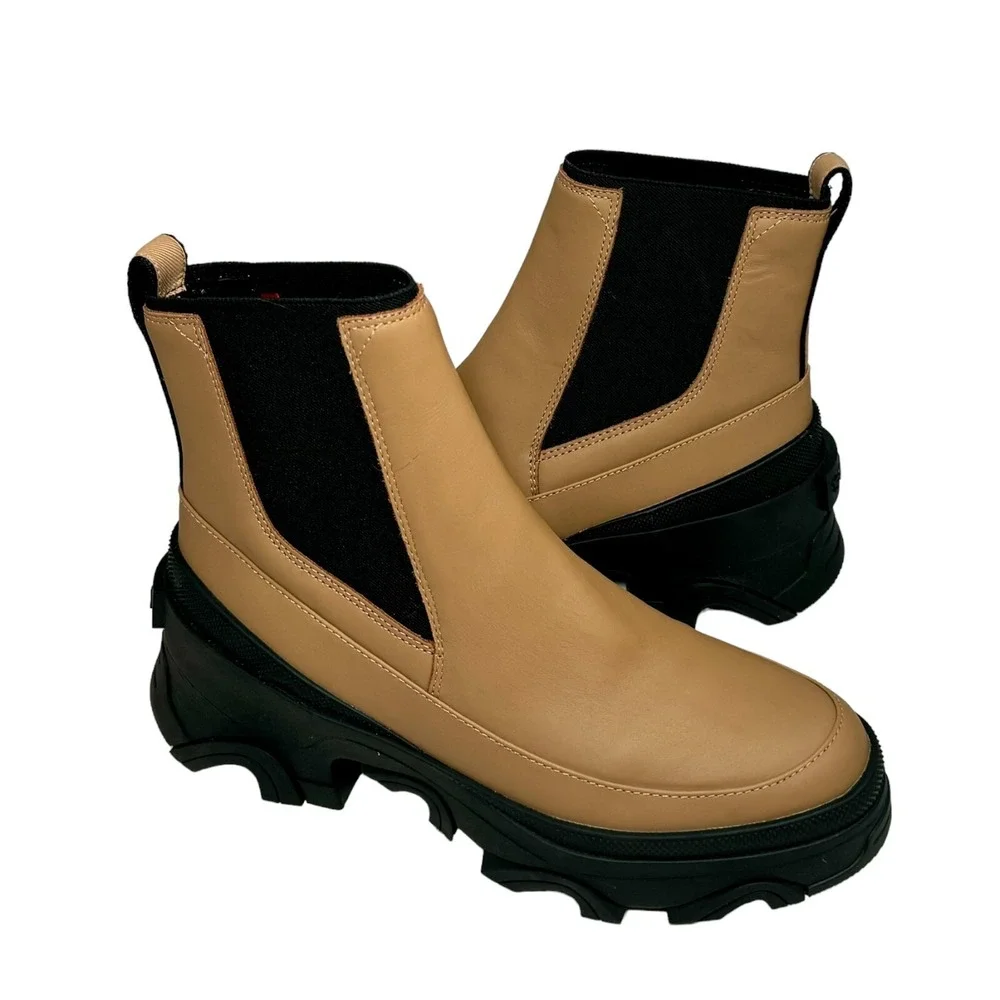 SOREL Women's Brex Waterproof‎ Chelsea Boots Tawny Buff Size 5 New